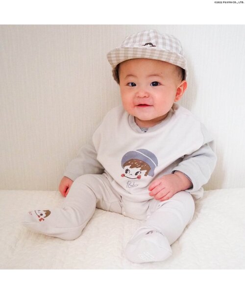 apres les cours（アプレレクール）の「PEKO&POKO キャップ（キャップ・キッズ・ベージュ・50/54）」の5枚目の写真