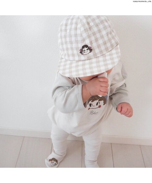 apres les cours（アプレレクール）の「PEKO&POKO キャップ（キャップ・キッズ・ベージュ・50/54）」の6枚目の写真