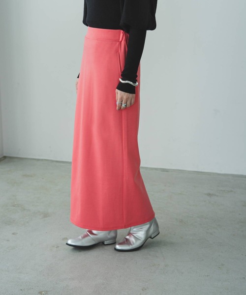 bohmal（ボマール）の「カットソーペンシルスカート（スカート・レディース・ブラック/ブルー/パープル/グリーン/ライム/スカイブルー/レッド/ピンク・FREE/LARGE/MEDIUM）」の9枚目の写真