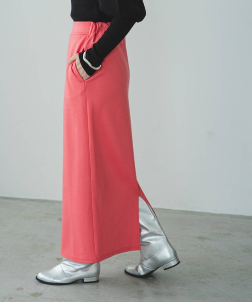 bohmal（ボマール）の「カットソーペンシルスカート（スカート・レディース・ブラック/ブルー/パープル/グリーン/ライム/スカイブルー/レッド/ピンク・FREE/LARGE/MEDIUM）」の12枚目の写真