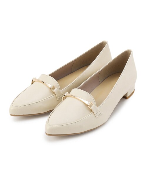 ESPERANZA（エスペランサ）の「◆【日本製／疲れにくい／歩きやすい／ロングセラー／ローファー／サイズ豊富】 ビット付ポインテッドトゥローファー（パンプス・レディース・ブラック/こしょう色系/ベージュ・21.5cm/22.0cm/22.5cm/23.0cm/23.5cm/24.0cm/24.5cm/25.0cm）」の5枚目の写真