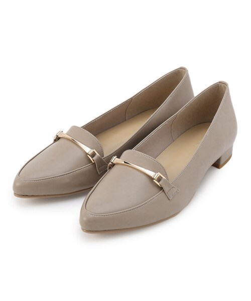 ESPERANZA（エスペランサ）の「◆【日本製／疲れにくい／歩きやすい／ロングセラー／ローファー／サイズ豊富】 ビット付ポインテッドトゥローファー（パンプス・レディース・ブラック/こしょう色系/ベージュ・21.5cm/22.0cm/22.5cm/23.0cm/23.5cm/24.0cm/24.5cm/25.0cm）」の6枚目の写真