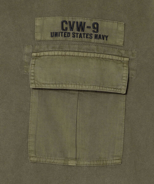 AVIREX(アヴィレックス)の「フェイド ウォッシュ ルーズ フィット ミリタリー ポケット Tシャツ / FADE WASH LOOSE FIT MILITARY POCKET T-SHIRTⅡ / アヴィレックス / AVIREX(Tシャツ/カットソー・メンズ・オフホワイト/ブラック/カーキ/イエロー/オリーブ・XX-LARGE/MEDIUM/LARGE/X-LARGE)」の19枚目の写真