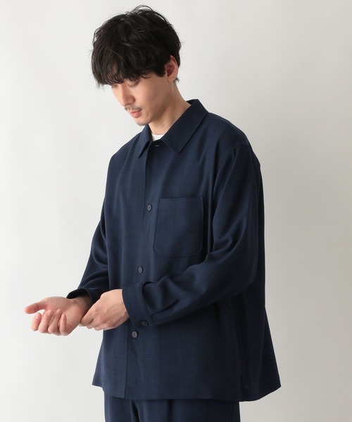 GLOBAL WORK(グローバルワーク)の「スズリラシャツ長袖/255738(シャツ/ブラウス・メンズ・ネイビー/その他/ライトベージュ・SMALL/MEDIUM/LARGE)」の14枚目の写真