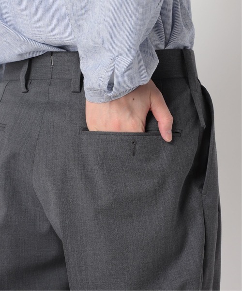 417 EDIFICE(フォーワンセブンエディフィス)の「"ワイド"【allery / アレリ―】 T/Wスラックス(スラックス・メンズ・ブラック/グレー・SMALL/MEDIUM/LARGE)」の8枚目の写真