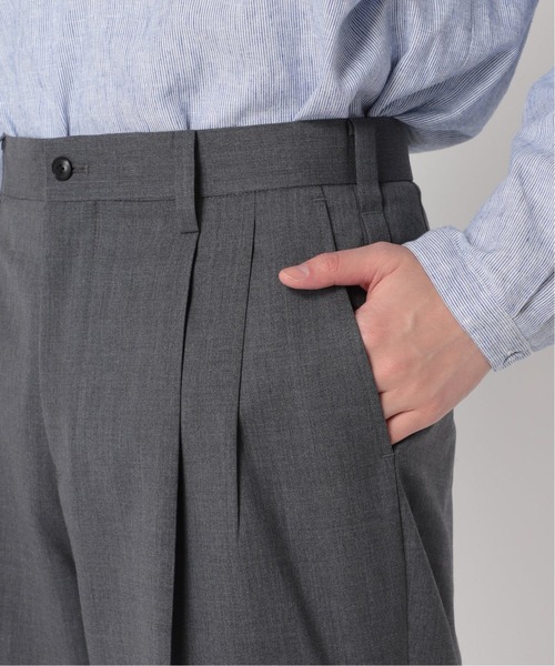 417 EDIFICE(フォーワンセブンエディフィス)の「"ワイド"【allery / アレリ―】 T/Wスラックス(スラックス・メンズ・ブラック/グレー・SMALL/MEDIUM/LARGE)」の18枚目の写真
