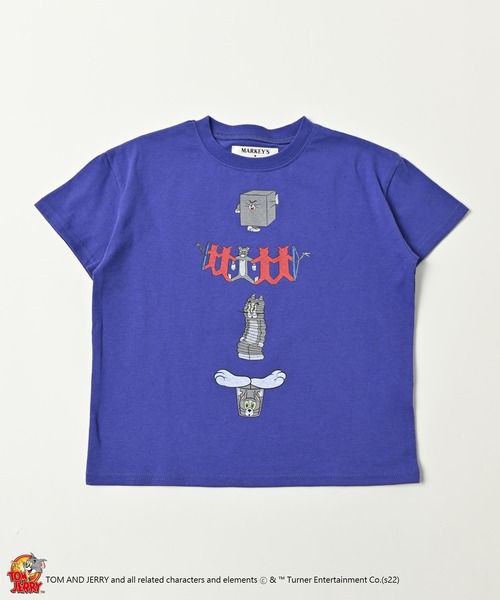 Tom＆Jerry（トムアンドジェリー）の「【トムとジェリー】プリント半袖Tシャツ（80～140cm）（Tシャツ/カットソー・キッズ・ホワイト/ライトブルー/ブラック/パープル・90/100/110/120/80/130/95/140/150）」の4枚目の写真