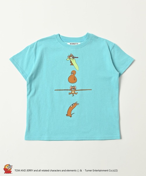 Tom＆Jerry（トムアンドジェリー）の「【トムとジェリー】プリント半袖Tシャツ（80～140cm）（Tシャツ/カットソー・キッズ・ホワイト/ライトブルー/ブラック/パープル・90/100/110/120/80/130/95/140/150）」の3枚目の写真