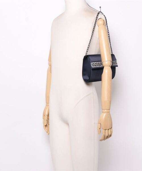 HANAE MORI(ハナエモリ)の「【HANAE MORI】パーティーバッグ(ハンドバッグ・レディース・ブラック/ネイビー・ONE SIZE)」の3枚目の写真
