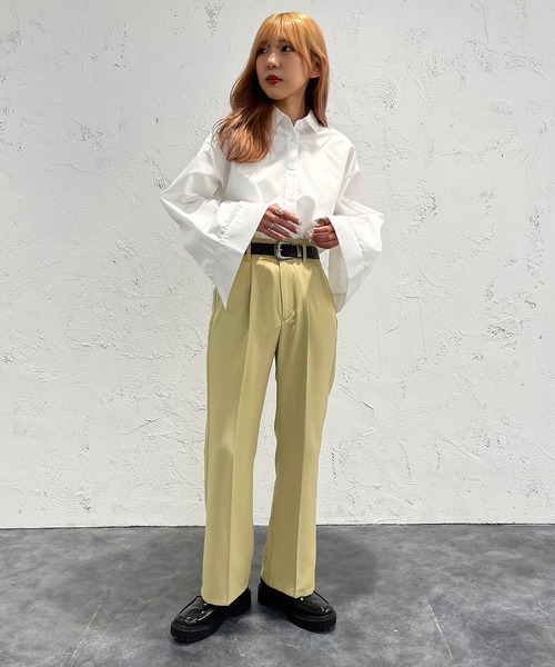 apres jour mignon(アプレジュールミニョン)の「袖スリットシャツ【ZOZOTOWN限定アイテム】(シャツ/ブラウス・レディース・ブルー/ブラック/オフホワイト・X-LARGE/フリー)」の10枚目の写真