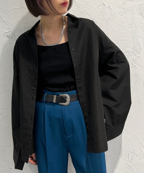 apres jour mignon(アプレジュールミニョン)の「袖スリットシャツ【ZOZOTOWN限定アイテム】(シャツ/ブラウス・レディース・ブルー/ブラック/オフホワイト・X-LARGE/フリー)」の15枚目の写真