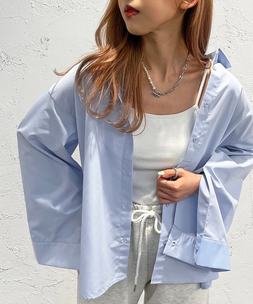 apres jour mignon(アプレジュールミニョン)の「袖スリットシャツ【ZOZOTOWN限定アイテム】(シャツ/ブラウス・レディース・ブルー/ブラック/オフホワイト・X-LARGE/フリー)」の21枚目の写真