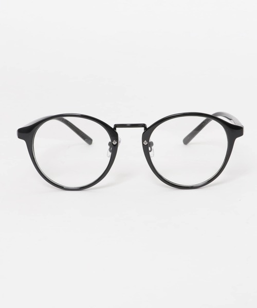 KBF（ケイビーエフ）の「クラシカルボストンフレームサングラス（メガネ・レディース・イエロー/クリア・ONE）」の8枚目の写真