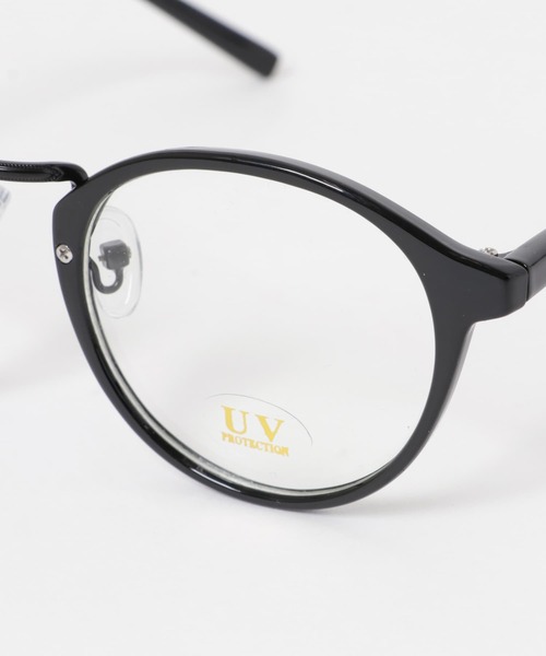 KBF（ケイビーエフ）の「クラシカルボストンフレームサングラス（メガネ・レディース・イエロー/クリア・ONE）」の12枚目の写真