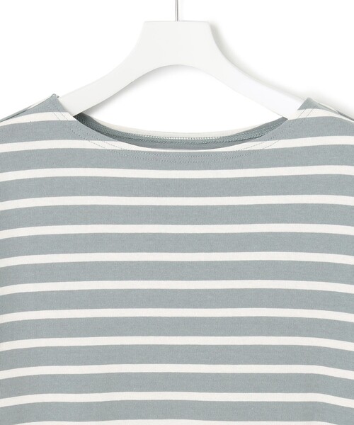 J.PRESS YORK STREET(ジェイプレスヨークストリート)の「【UNISEX】天竺ボーダーTシャツ(Tシャツ/カットソー・メンズ・ベージュ系1/ネイビー系1/ダルブルー系1・SMALL/MEDIUM/LARGE)」の9枚目の写真