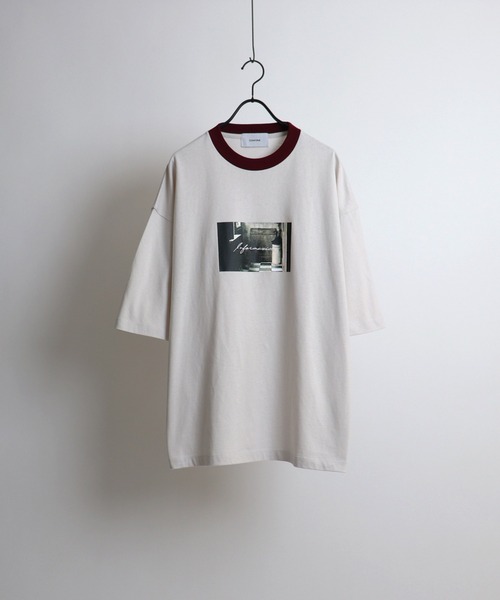 Confirm（コンファーム）の「フェードフォトプリントルーズTシャツ【Confirm】（Tシャツ/カットソー・メンズ・ナチュラル/モカ/ホワイト・L/M）」の9枚目の写真
