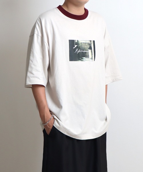 Confirm（コンファーム）の「フェードフォトプリントルーズTシャツ【Confirm】（Tシャツ/カットソー・メンズ・ナチュラル/モカ/ホワイト・L/M）」の15枚目の写真