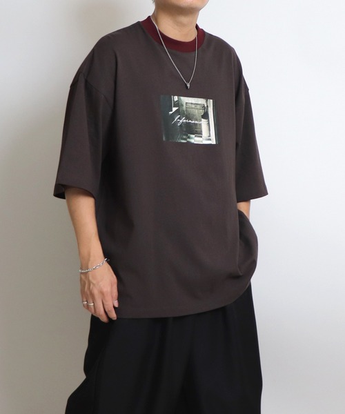 Confirm（コンファーム）の「フェードフォトプリントルーズTシャツ【Confirm】（Tシャツ/カットソー・メンズ・ナチュラル/モカ/ホワイト・L/M）」の14枚目の写真