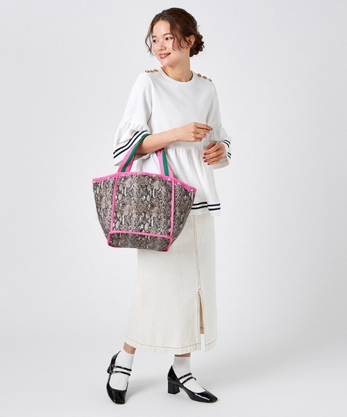 LeSportsac（レスポートサック）の「GARDEN TOTE クラシックパイソン