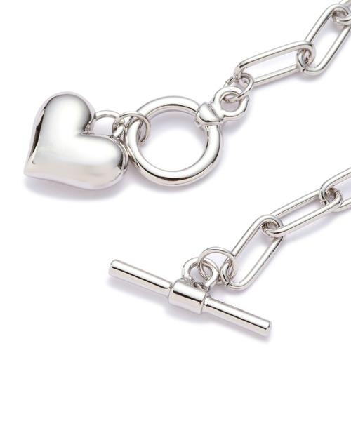 N.（N. Natural Beauty Basic）（エヌエヌナチュラルビューティーベーシック）の「ハートモチーフブレスレット（ネックレス・レディース・シルバー/ゴールド・FREE）」の4枚目の写真
