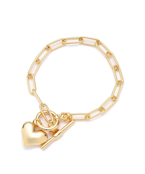 N.（N. Natural Beauty Basic）（エヌエヌナチュラルビューティーベーシック）の「ハートモチーフブレスレット（ネックレス・レディース・シルバー/ゴールド・FREE）」の7枚目の写真