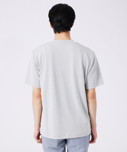 ABAHOUSE(アバハウス)の「ツインフェイス カットオフ ポケTシャツ(Tシャツ/カットソー・メンズ・ライトグレー/ブラック/ライム/ラベンダー・46/48)」の10枚目の写真