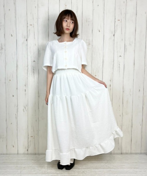 Clice de Paris(クリシェドゥパリス)の「K/シンプルセットアップ(セットアップ・レディース・ブラック/ホワイト・ONESIZE)」の2枚目の写真