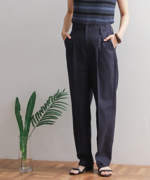 URBAN RESEARCH DOORS（アーバンリサーチドアーズ）の「コットンリネントラウザー（その他パンツ・レディース・ナチュラル/ネイビー・MEDIUM/SMALL）」の16枚目の写真