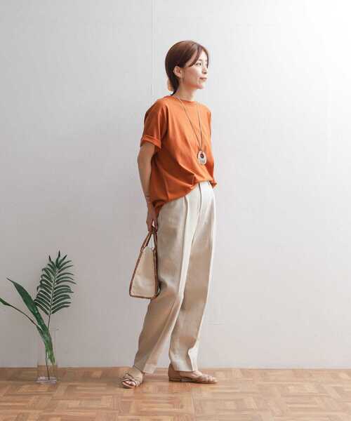 URBAN RESEARCH DOORS（アーバンリサーチドアーズ）の「コットンリネントラウザー（その他パンツ・レディース・ナチュラル/ネイビー・MEDIUM/SMALL）」の14枚目の写真