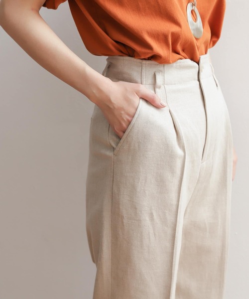 URBAN RESEARCH DOORS（アーバンリサーチドアーズ）の「コットンリネントラウザー（その他パンツ・レディース・ナチュラル/ネイビー・MEDIUM/SMALL）」の22枚目の写真