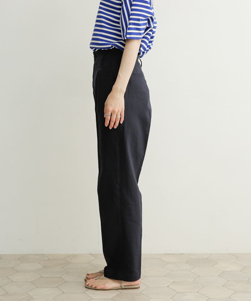 URBAN RESEARCH DOORS（アーバンリサーチドアーズ）の「コットンリネントラウザー（その他パンツ・レディース・ナチュラル/ネイビー・MEDIUM/SMALL）」の15枚目の写真