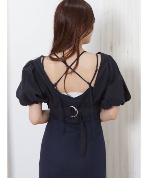 MERCURYDUO（マーキュリーデュオ）の「クロップドブラウスセットマーメイドワンピース（ワンピース・レディース・ベージュ/ネイビー/アイボリー・SMALL/MEDIUM）」の11枚目の写真