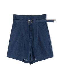abc une face | ハイウエストショートパンツ(デニムパンツ)