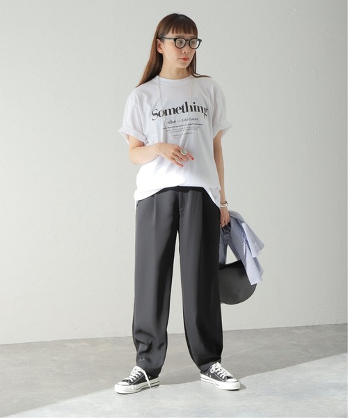 JOURNAL STANDARD（ジャーナルスタンダード）の「クリアツイルコクーンパンツ（その他パンツ・レディース・ブラック/ブラウン系その他・38/36）」の9枚目の写真