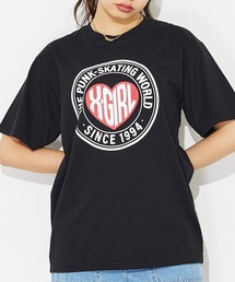 X-girl | HEART LOGO S/S TEE/ハートロゴ　Tシャツ(Tシャツ/カットソー)