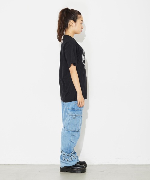 X-girl(エックスガール)の「HEART LOGO S/S TEE/ハートロゴ Tシャツ(Tシャツ/カットソー・レディース・ホワイト/ブラック・S/XL/L/M)」の19枚目の写真