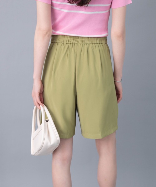 solleim(ソルレム)の「フロントタックバミューダパンツ(その他パンツ・レディース・ブラック/グリーン・M)」の16枚目の写真