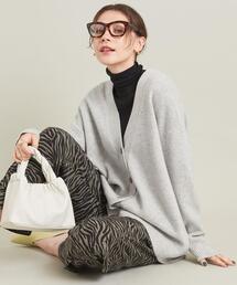 BEAUTY&YOUTH UNITED ARROWS | ウールカシミヤ アクアオーバーVネックカーディガン(カーディガン/ボレロ)