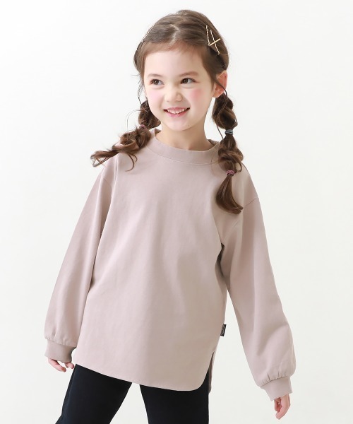 devirock（デビロック）の「無地 ヘビーウェイト ロング丈 長袖Tシャツ（Tシャツ/カットソー・キッズ・オフホワイト/スミクロ/ピンクベージュ/ブラウン系その他/パープル系その他/ブルー系その他/グリーン/オレンジ系2/グリーン系2/ピンク系その他2・160cm/110cm/120cm/140cm/80ｃｍ/90cm/150cm/100cm/130cm）」の8枚目の写真