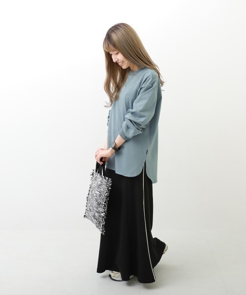 devirock（デビロック）の「無地 ヘビーウェイト ロング丈 長袖Tシャツ（Tシャツ/カットソー・キッズ・オフホワイト/スミクロ/ピンクベージュ/ブラウン系その他/パープル系その他/ブルー系その他/グリーン/オレンジ系2/グリーン系2/ピンク系その他2・160cm/110cm/120cm/140cm/80ｃｍ/90cm/150cm/100cm/130cm）」の16枚目の写真