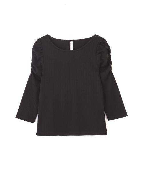 PROPORTION BODY DRESSING(プロポーションボディドレッシング)の「ギャザースリーブリブテレコ / 1212260802(Tシャツ/カットソー・レディース・ブラック/ボルドー/ブラウン・MEDIUM/SMALL)」の13枚目の写真