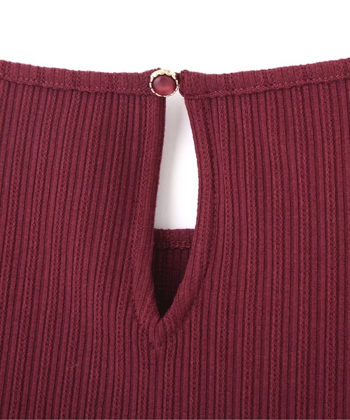 PROPORTION BODY DRESSING(プロポーションボディドレッシング)の「ギャザースリーブリブテレコ / 1212260802(Tシャツ/カットソー・レディース・ブラック/ボルドー/ブラウン・MEDIUM/SMALL)」の17枚目の写真