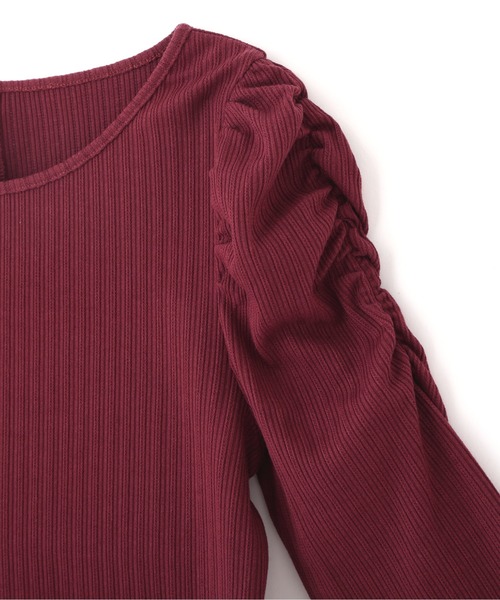 PROPORTION BODY DRESSING(プロポーションボディドレッシング)の「ギャザースリーブリブテレコ / 1212260802(Tシャツ/カットソー・レディース・ブラック/ボルドー/ブラウン・MEDIUM/SMALL)」の20枚目の写真