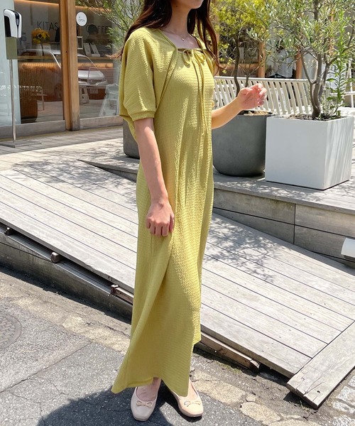 ADIRA(アディラ)の「ショートボレロキャミワンピセット(ワンピース・レディース・ブラック/イエロー・MEDIUM)」の10枚目の写真