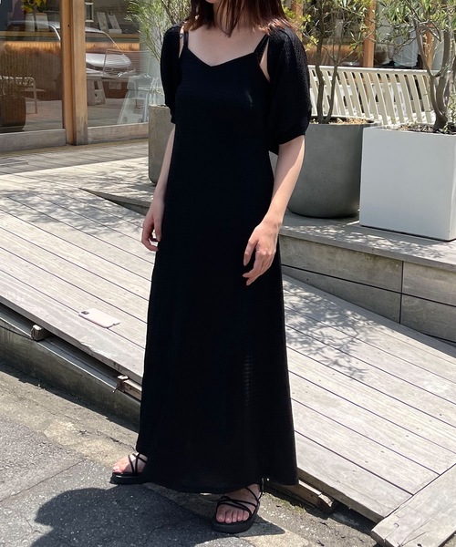 ADIRA(アディラ)の「ショートボレロキャミワンピセット(ワンピース・レディース・ブラック/イエロー・MEDIUM)」の19枚目の写真