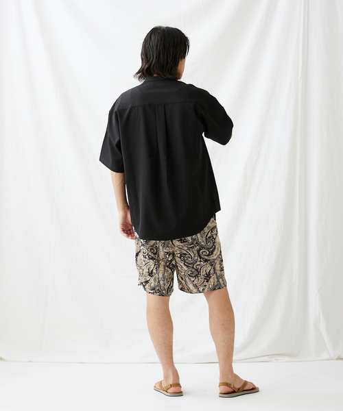 JOURNAL STANDARD(ジャーナルスタンダード)の「エステルパナマ バンドカラーシャツ(シャツ/ブラウス・メンズ・ブラック/アイボリー/ベージュ/グリーン・MEDIUM/LARGE/SMALL)」の7枚目の写真
