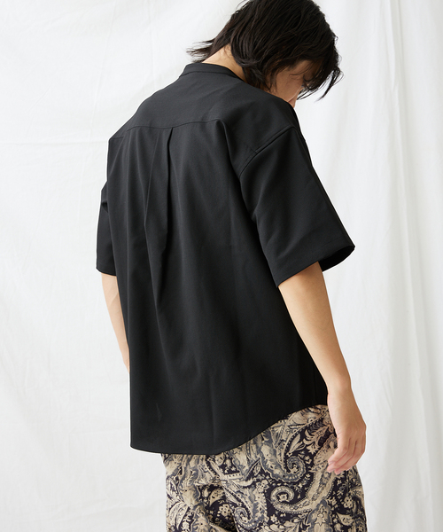 JOURNAL STANDARD(ジャーナルスタンダード)の「エステルパナマ バンドカラーシャツ(シャツ/ブラウス・メンズ・ブラック/アイボリー/ベージュ/グリーン・MEDIUM/LARGE/SMALL)」の11枚目の写真