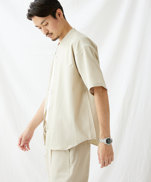 JOURNAL STANDARD(ジャーナルスタンダード)の「エステルパナマ バンドカラーシャツ(シャツ/ブラウス・メンズ・ブラック/アイボリー/ベージュ/グリーン・MEDIUM/LARGE/SMALL)」の15枚目の写真