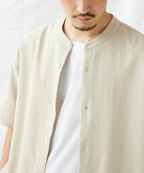 JOURNAL STANDARD(ジャーナルスタンダード)の「エステルパナマ バンドカラーシャツ(シャツ/ブラウス・メンズ・ブラック/アイボリー/ベージュ/グリーン・MEDIUM/LARGE/SMALL)」の17枚目の写真