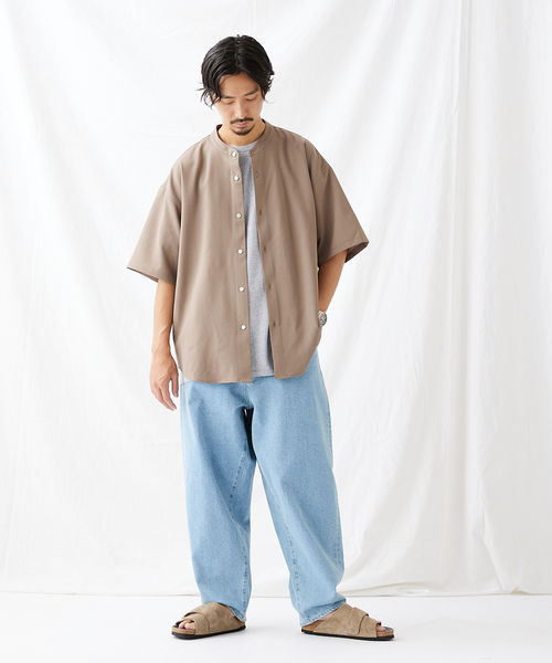 JOURNAL STANDARD(ジャーナルスタンダード)の「エステルパナマ バンドカラーシャツ(シャツ/ブラウス・メンズ・ブラック/アイボリー/ベージュ/グリーン・MEDIUM/LARGE/SMALL)」の19枚目の写真